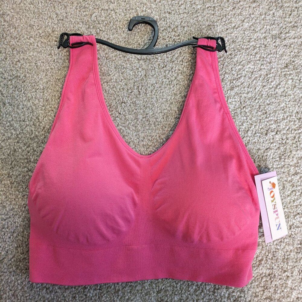 NWT Joyspun Women’s Seamless Wirefree Bra 2xlarge removeable padding